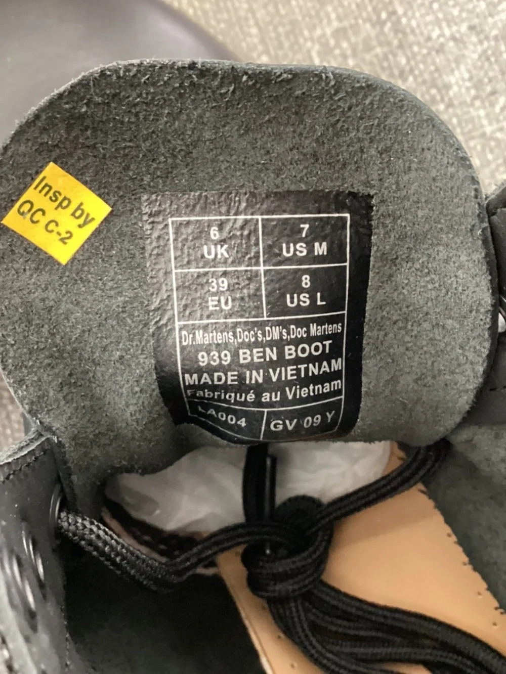 Dr. Martens 939 Ben Boot, size US 8/ EU 39